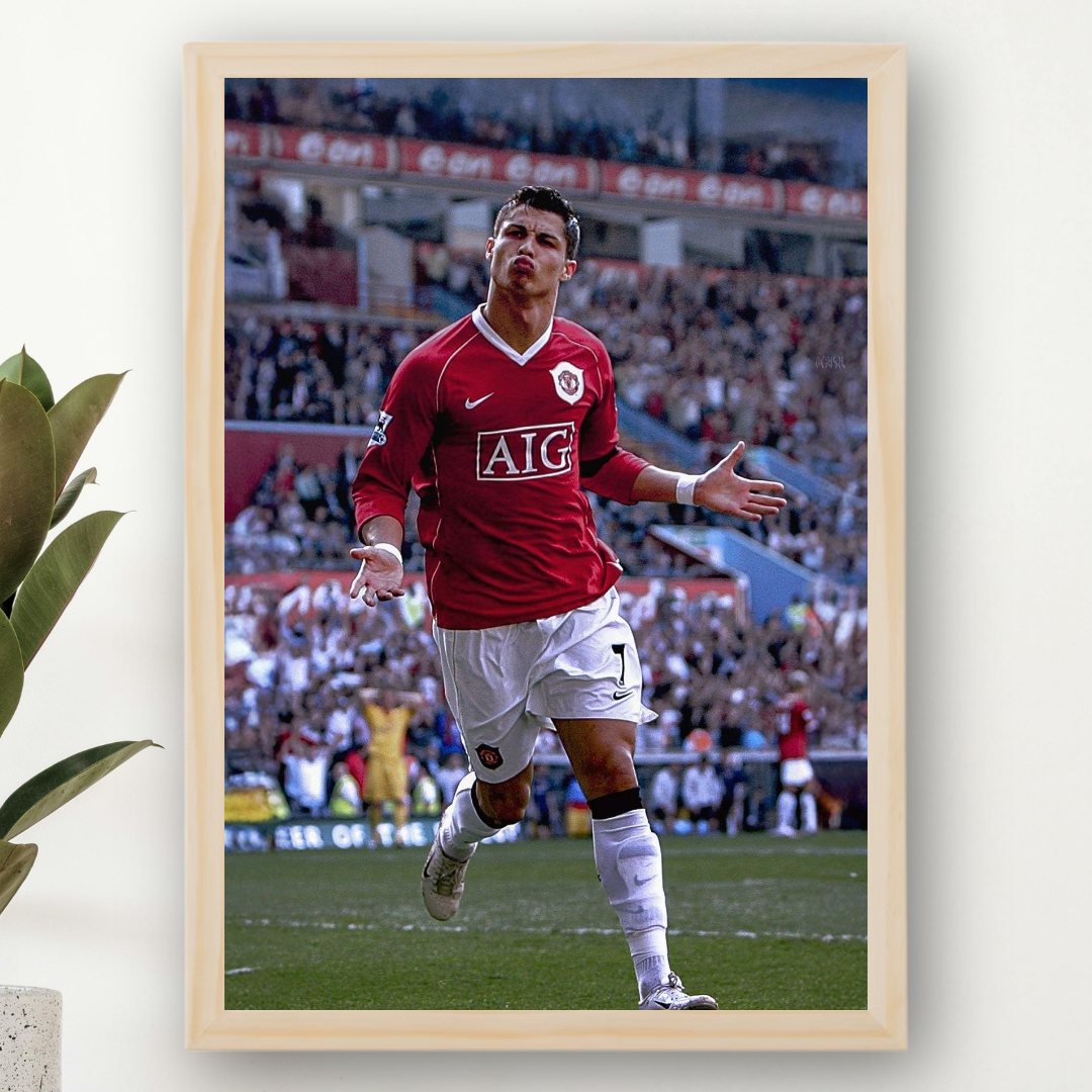 Cristiano Ronaldo Framed Poster – Premium Wall Art