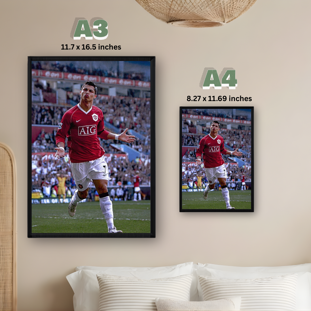 Cristiano Ronaldo Framed Poster – Premium Wall Art