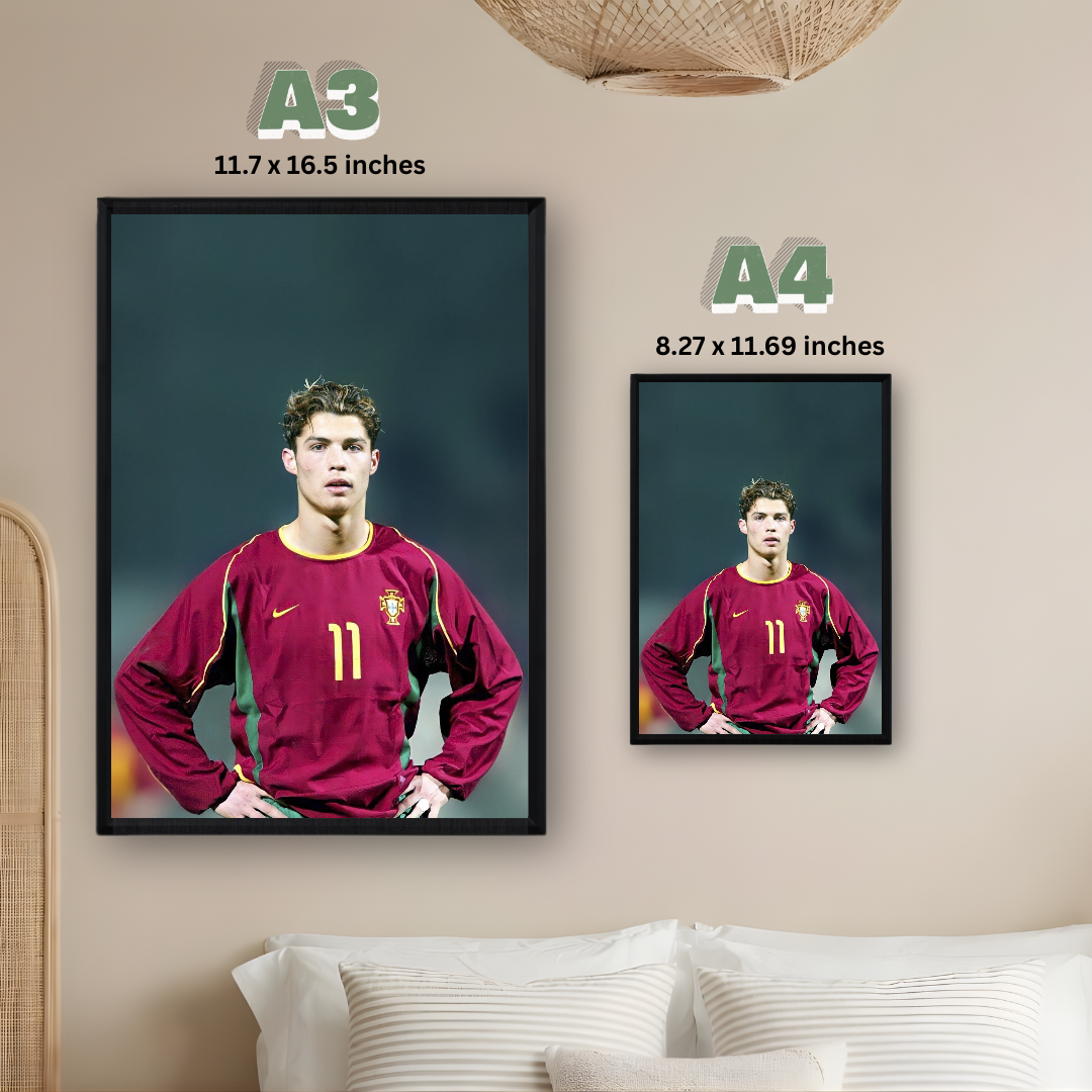 Cristiano Ronaldo Framed Poster – Premium Wall Art