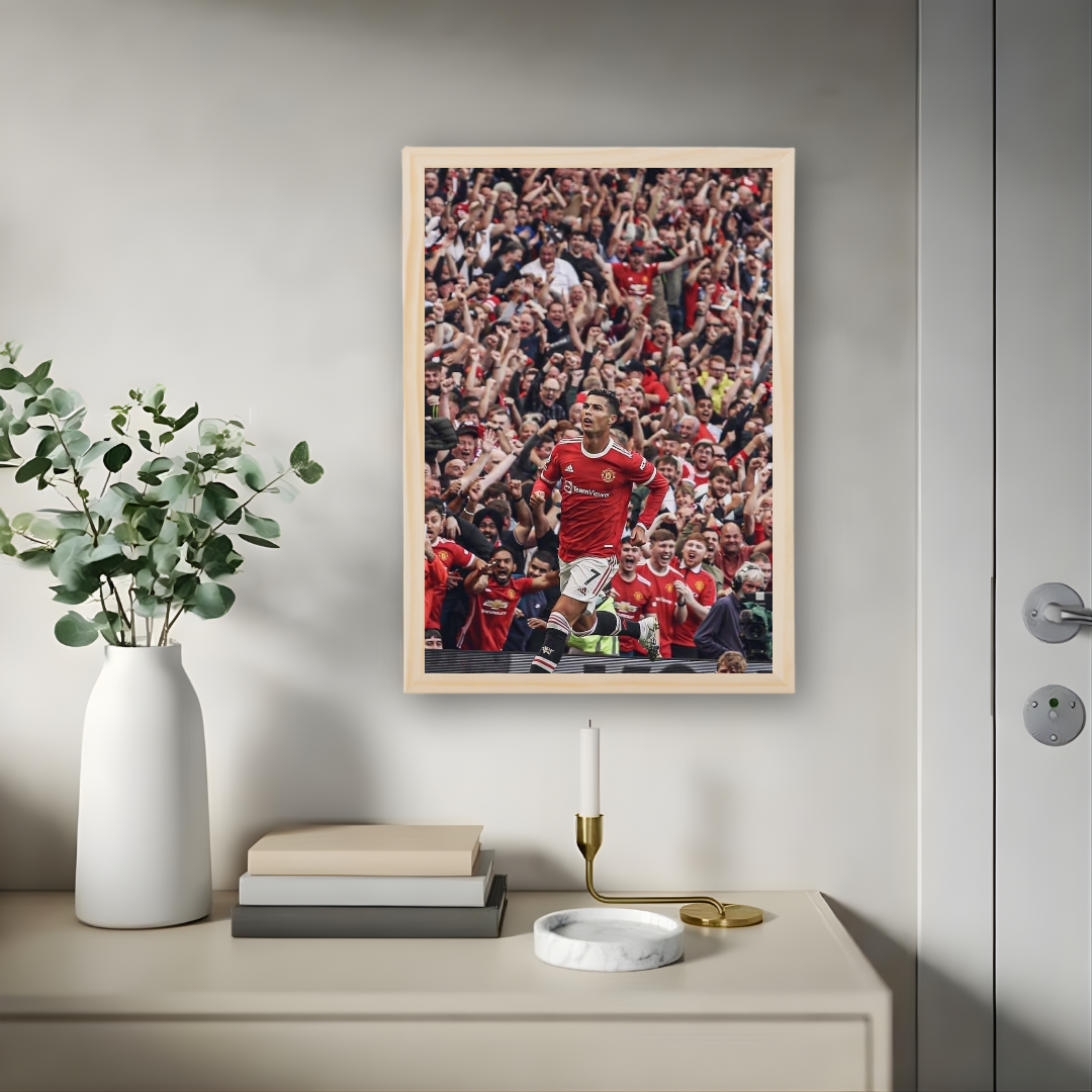 Cristiano Ronaldo Framed Print – Aesthetic Wall Decor