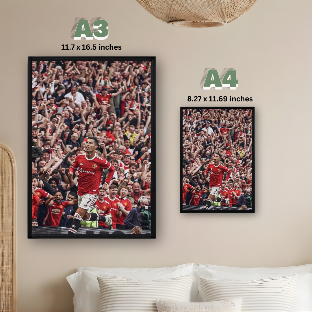 Cristiano Ronaldo Framed Print – Aesthetic Wall Decor