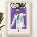 Cristiano Ronaldo Framed Print – Aesthetic Wall Decor