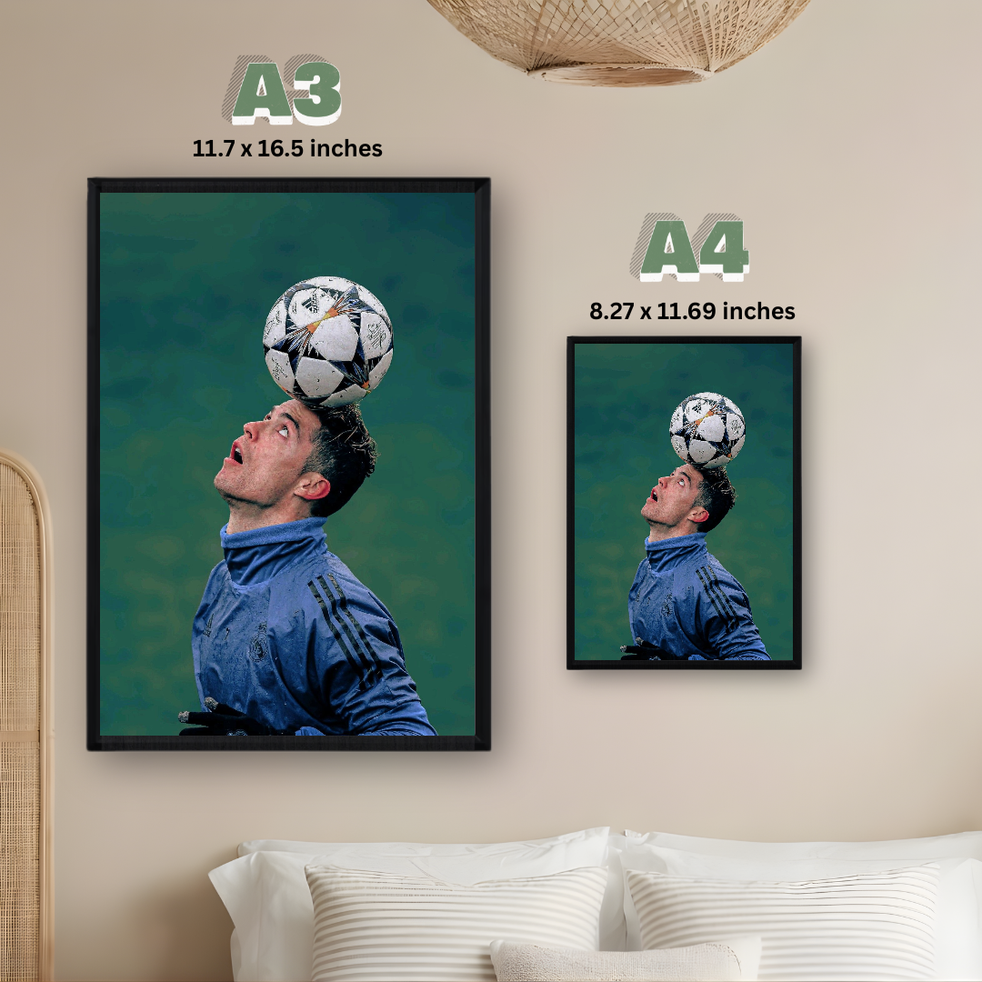 Cristiano Ronaldo Framed Print – Aesthetic Wall Decor