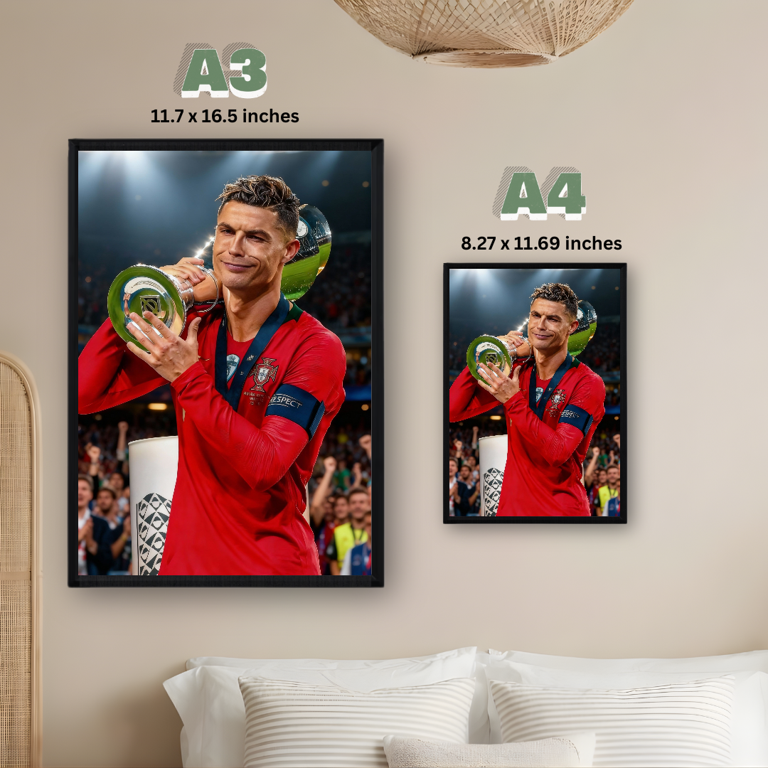 Cristiano Ronaldo Framed Poster – Premium Wall Art