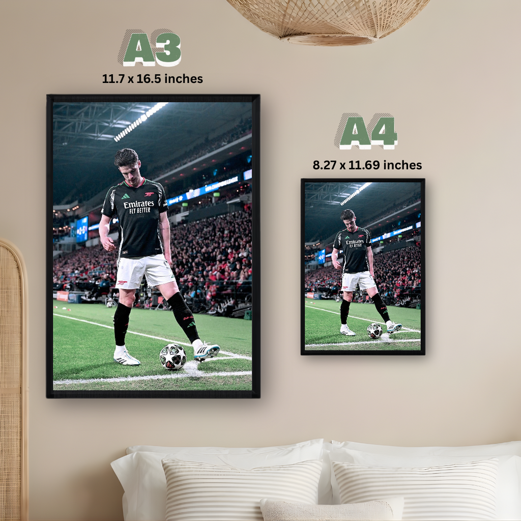 Declan Rice Framed Print – Aesthetic Wall Decor