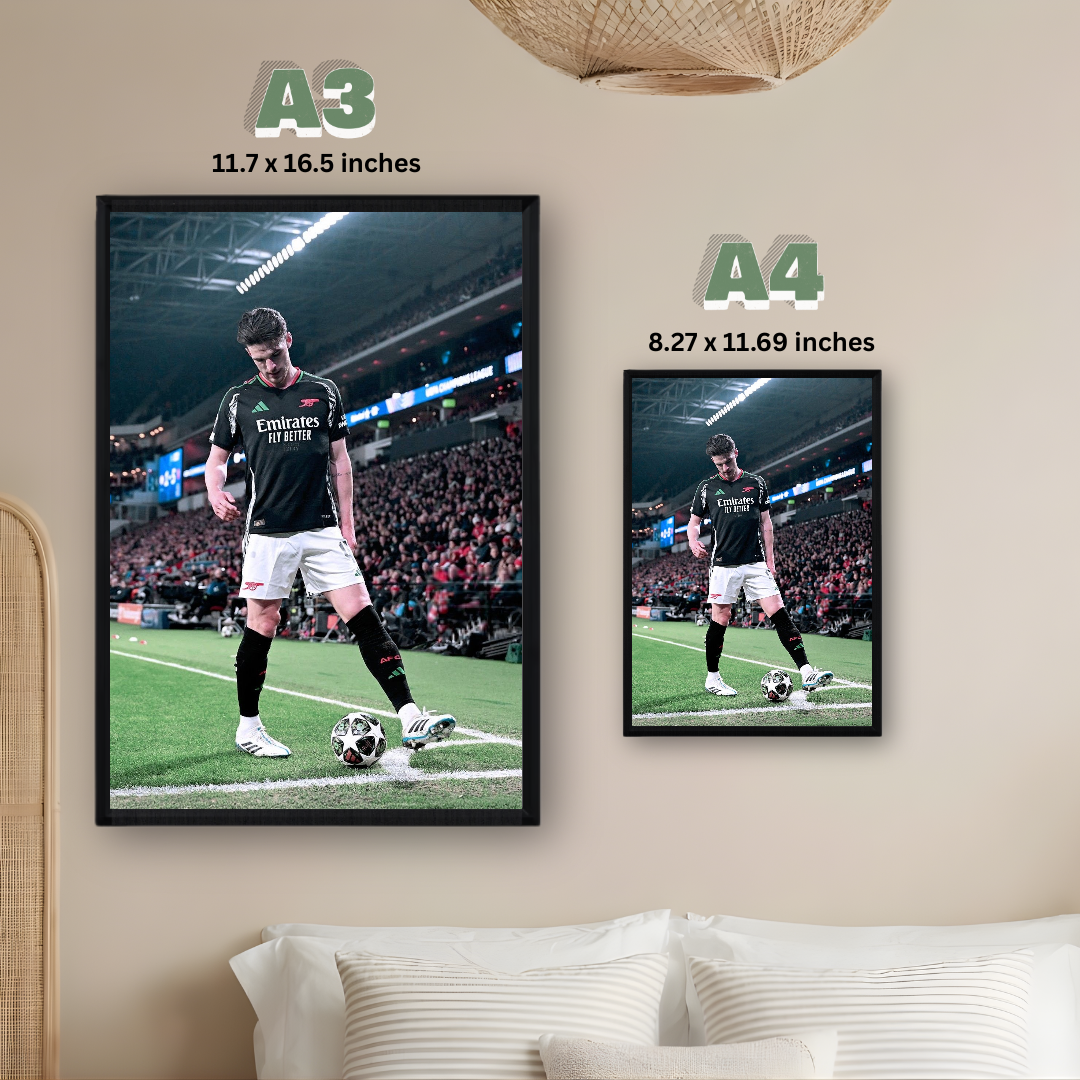 Declan Rice Framed Print – Aesthetic Wall Decor