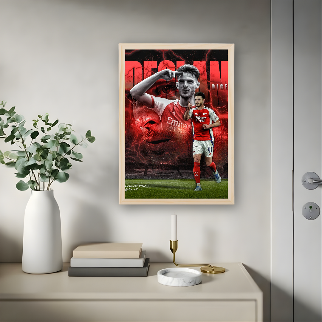 Declan Rice Poster – Modern Room Decor