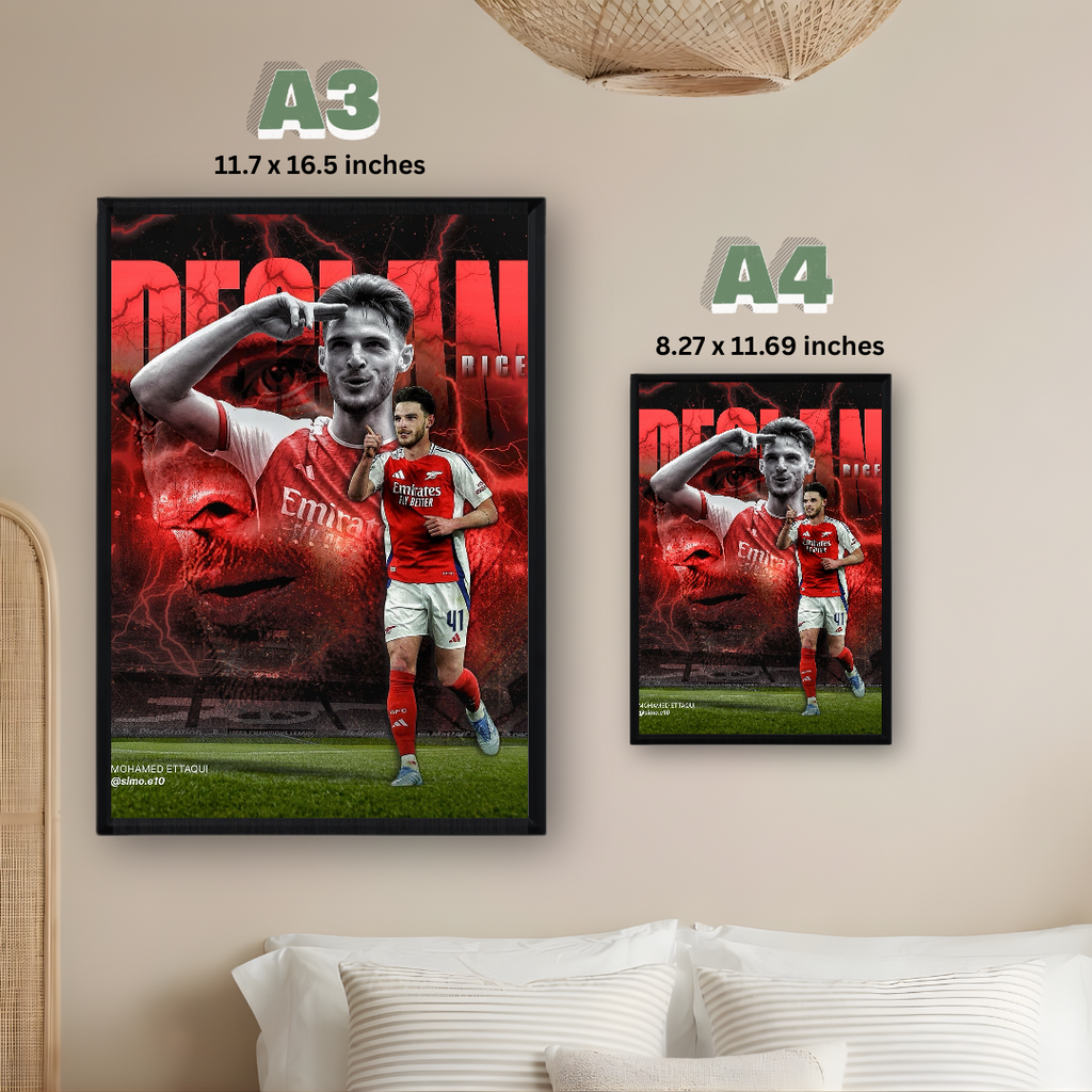 Declan Rice Poster – Modern Room Decor