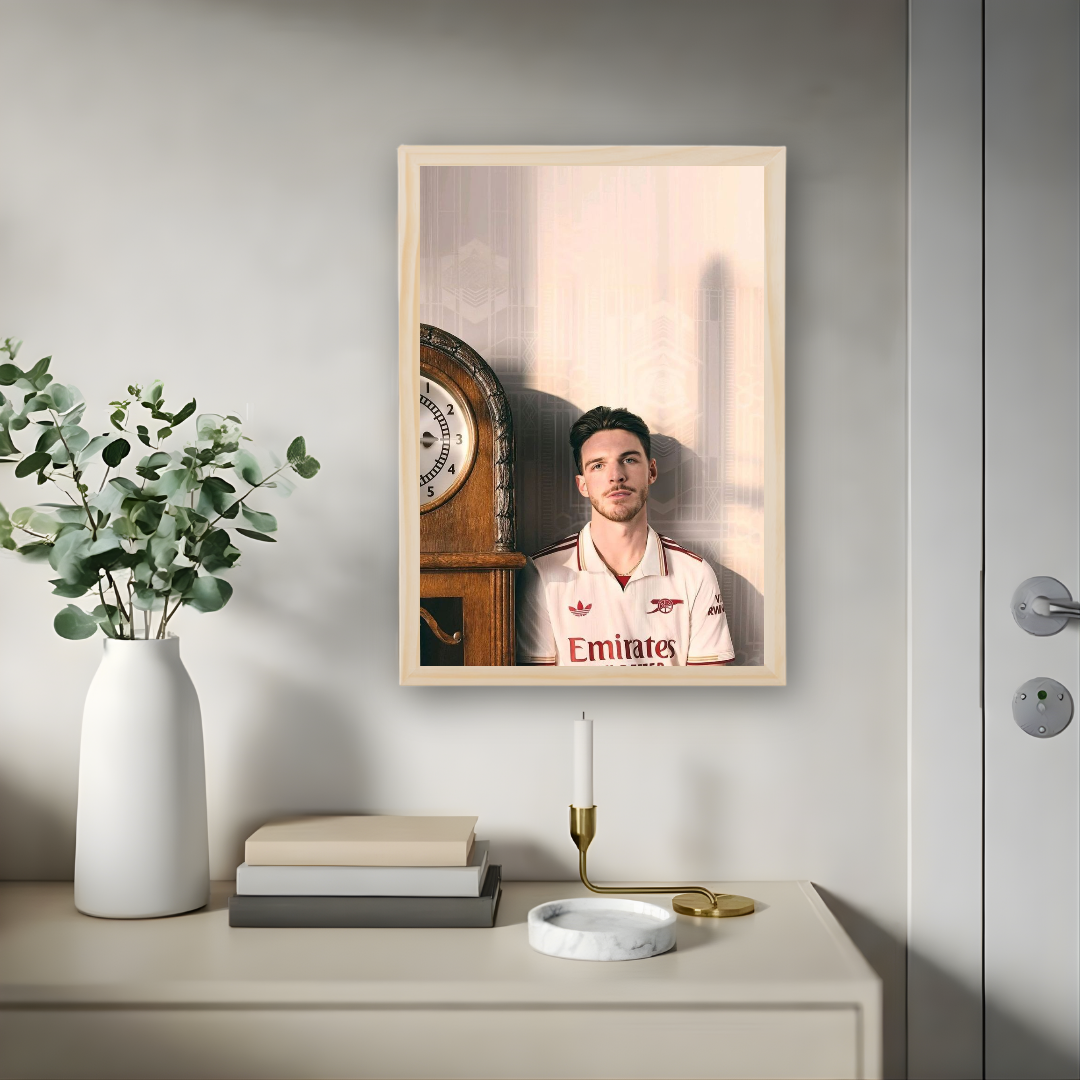 Declan Rice Framed Print – Aesthetic Wall Decor