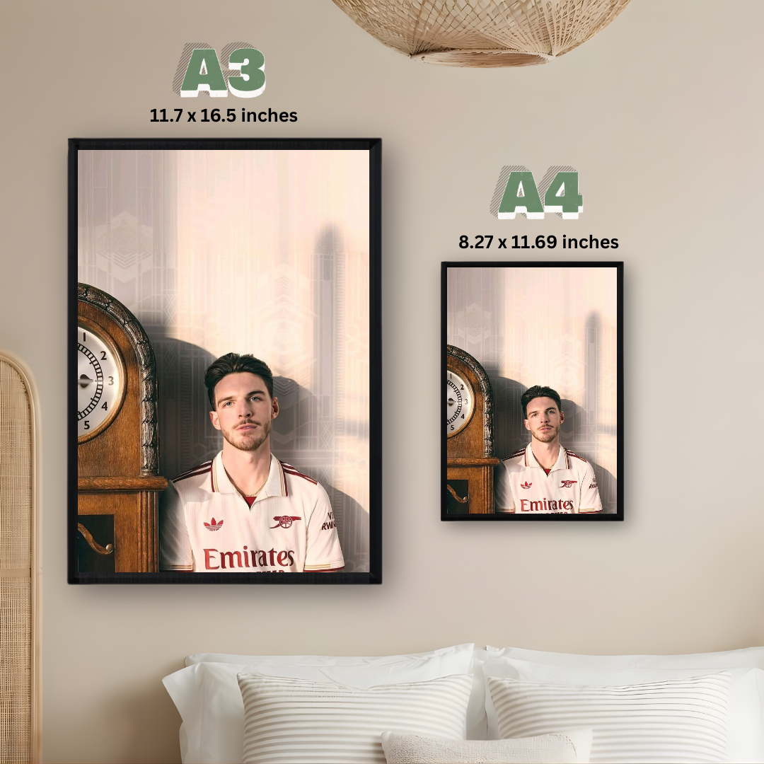 Declan Rice Framed Print – Aesthetic Wall Decor