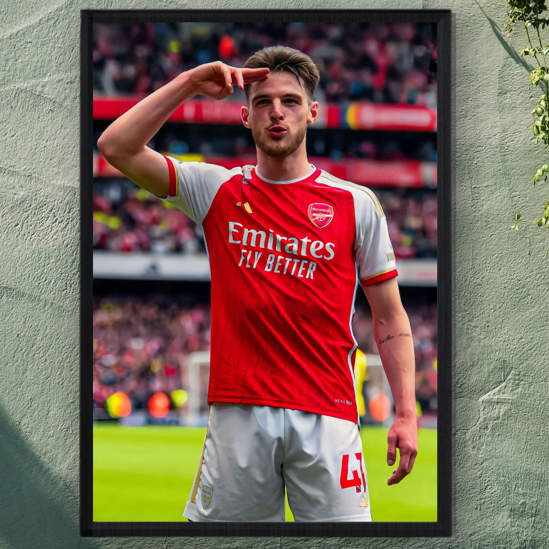 Declan Rice Framed Print – Aesthetic Wall Decor