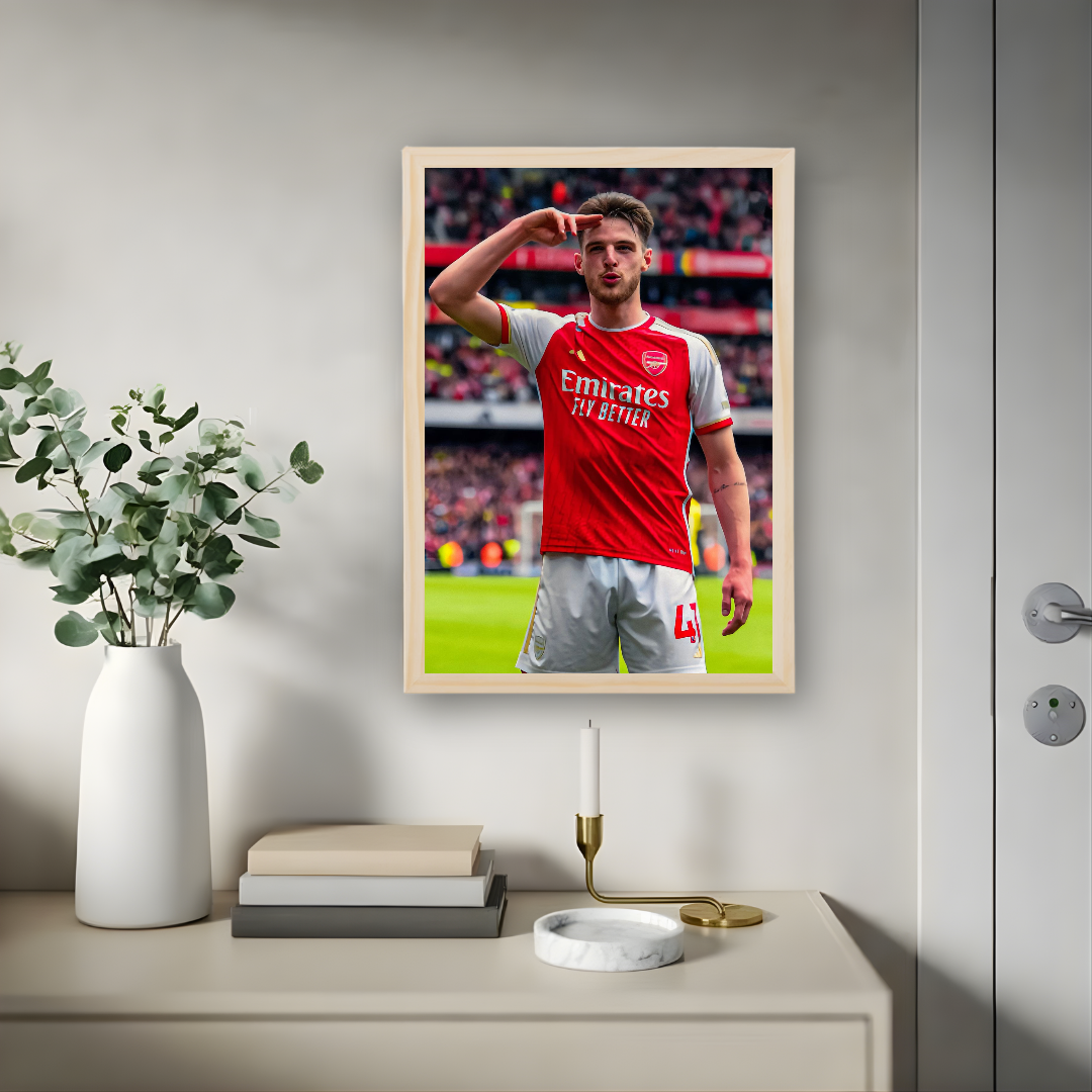 Declan Rice Framed Print – Aesthetic Wall Decor