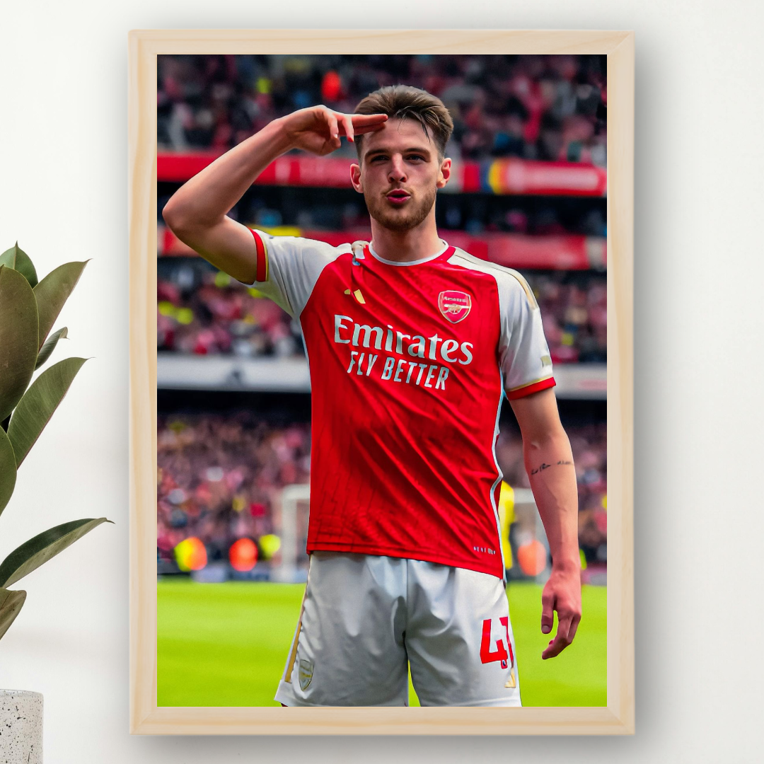 Declan Rice Framed Print – Aesthetic Wall Decor