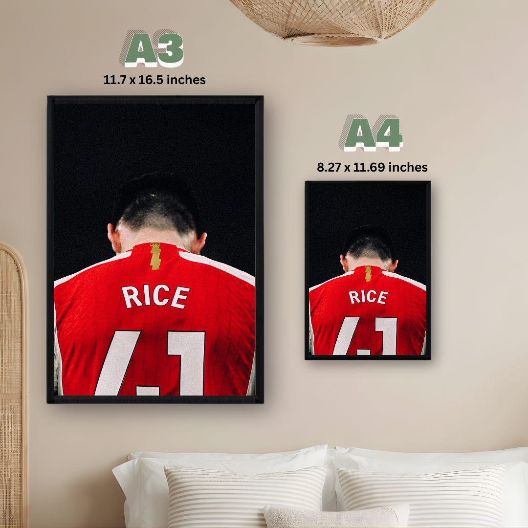 Declan Rice Framed Poster – Premium Wall Art
