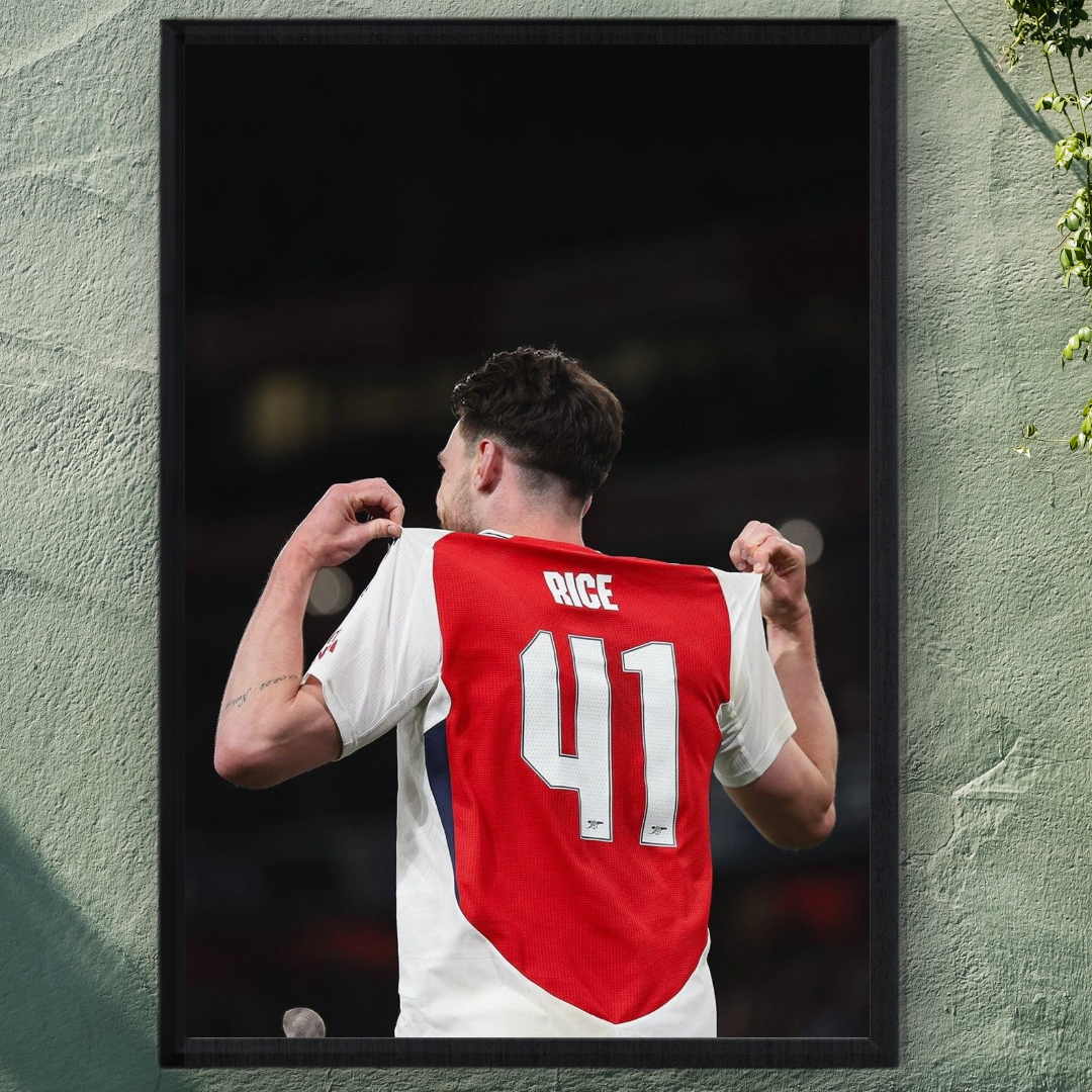 Declan Rice Framed Print – Aesthetic Wall Decor