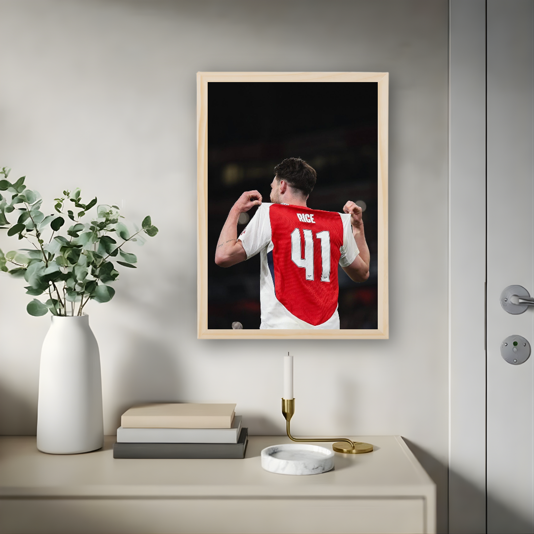 Declan Rice Framed Print – Aesthetic Wall Decor