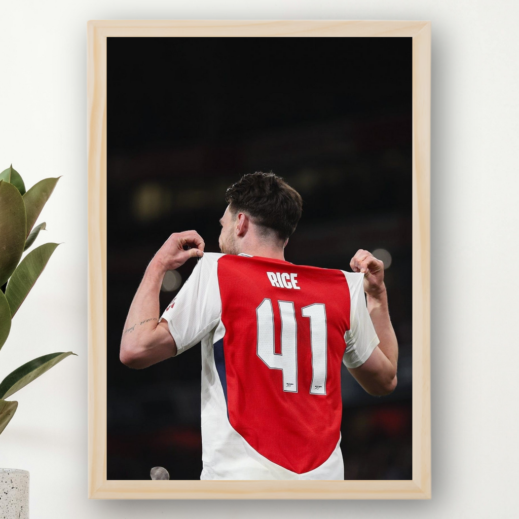 Declan Rice Framed Print – Aesthetic Wall Decor