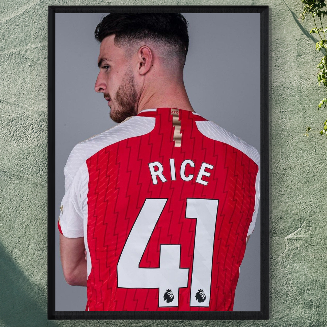 Declan Rice Framed Print – Aesthetic Wall Decor
