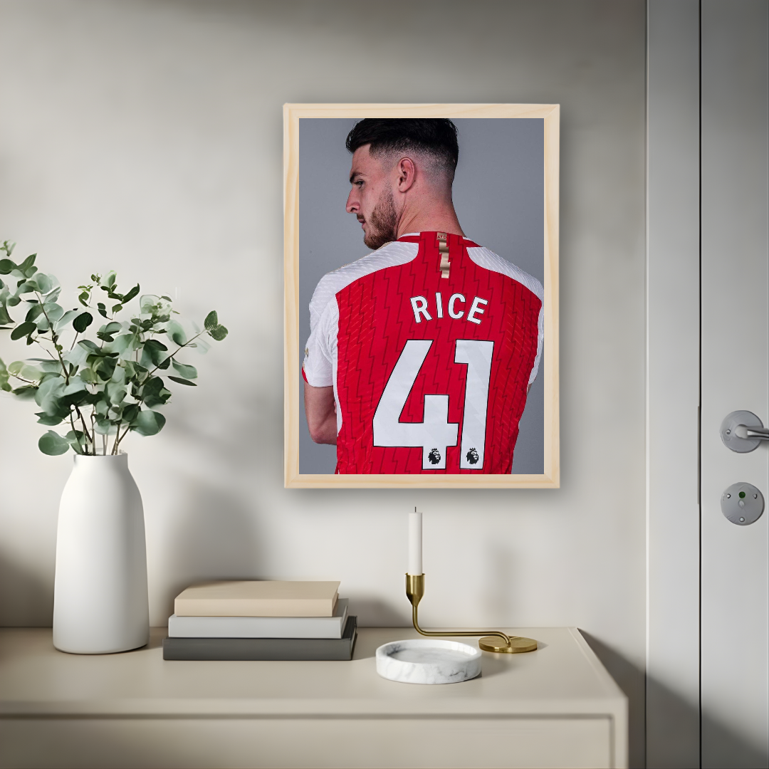 Declan Rice Framed Print – Aesthetic Wall Decor