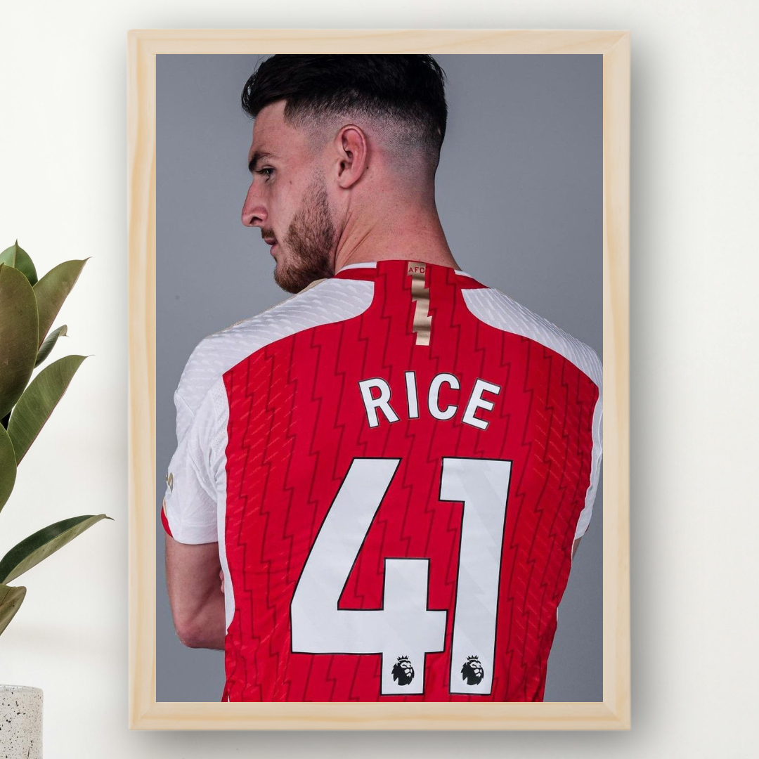 Declan Rice Framed Print – Aesthetic Wall Decor