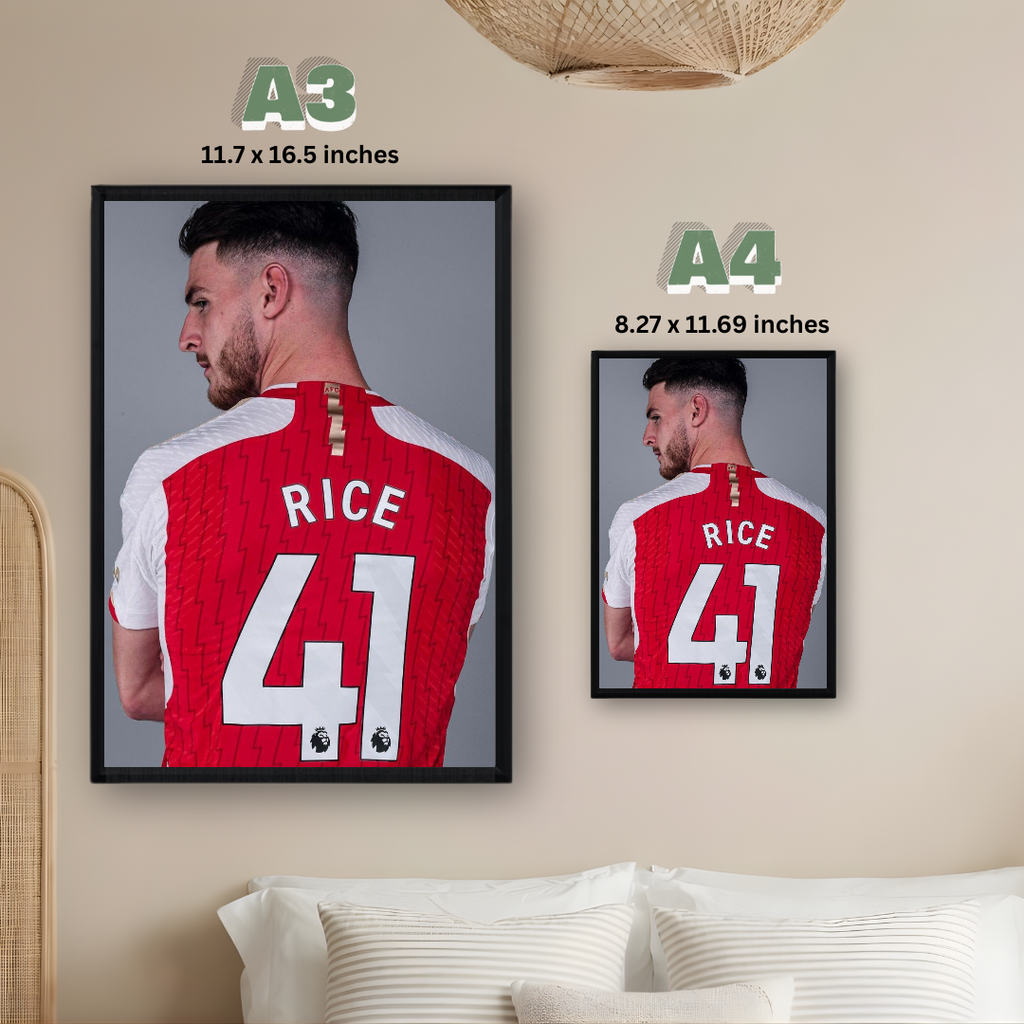 Declan Rice Framed Print – Aesthetic Wall Decor