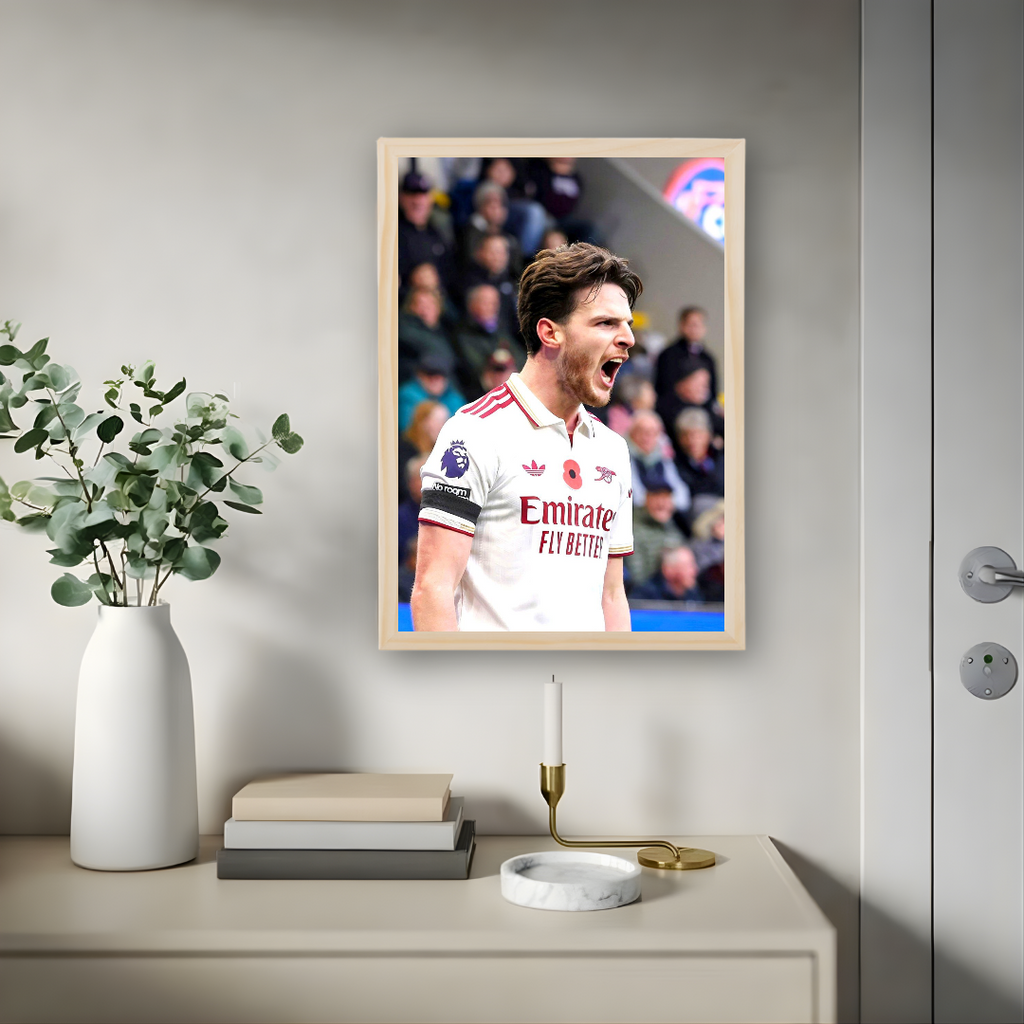 Declan Rice Framed Print – Aesthetic Wall Decor