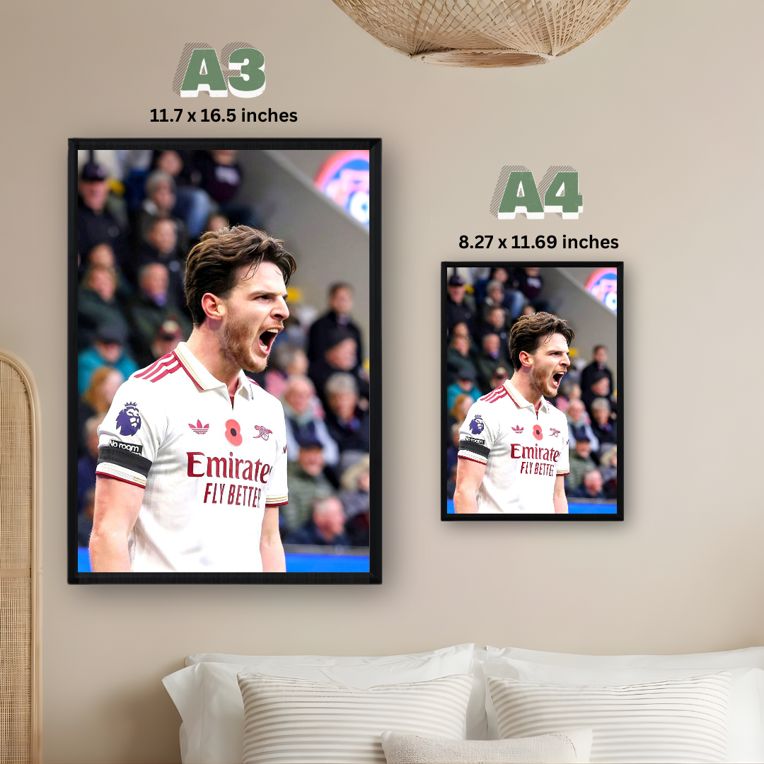 Declan Rice Framed Print – Aesthetic Wall Decor