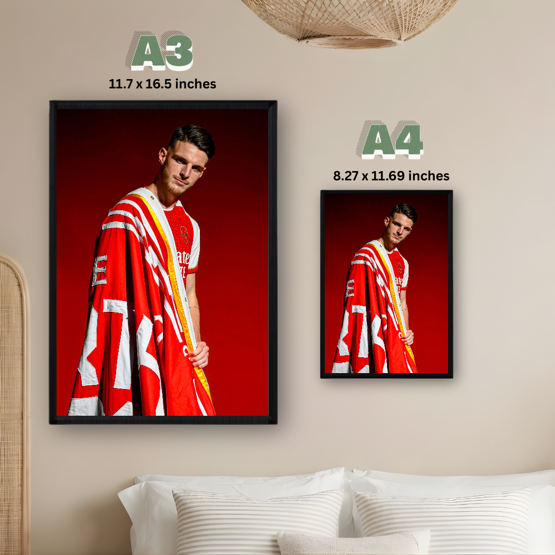 Declan Rice Framed Print – Aesthetic Wall Decor