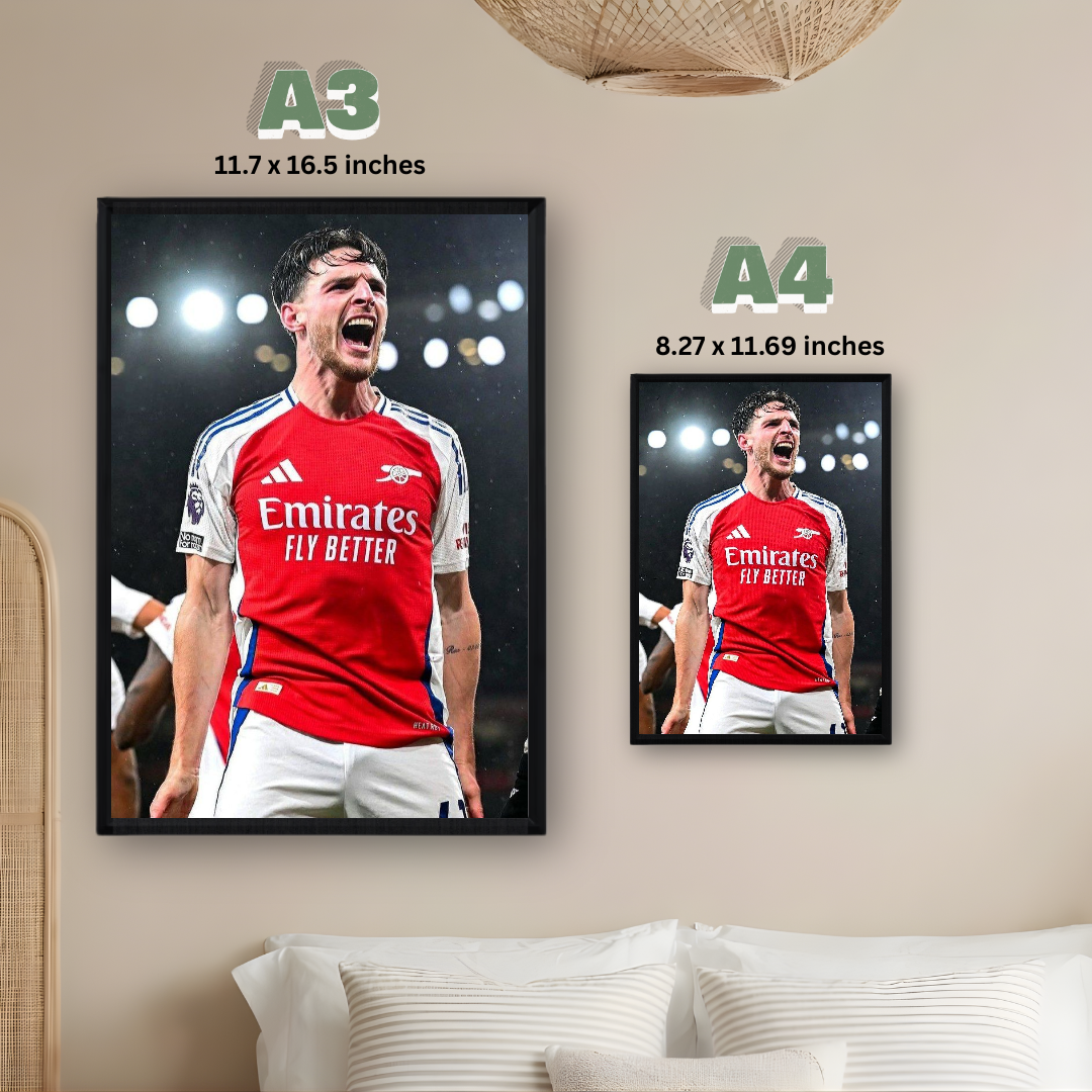 Declan Rice Framed Poster – Premium Wall Art