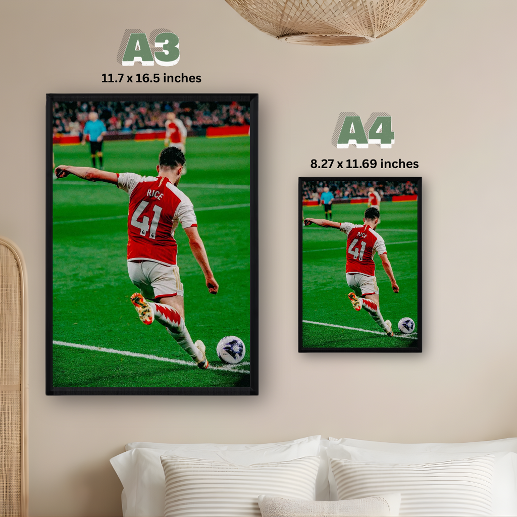Declan Rice Framed Print – Aesthetic Wall Decor