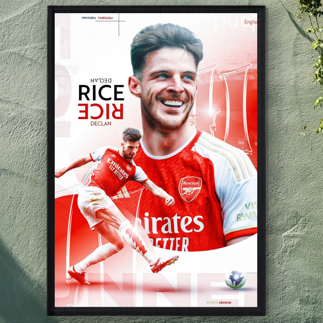Declan Rice Poster – Modern Room Decor