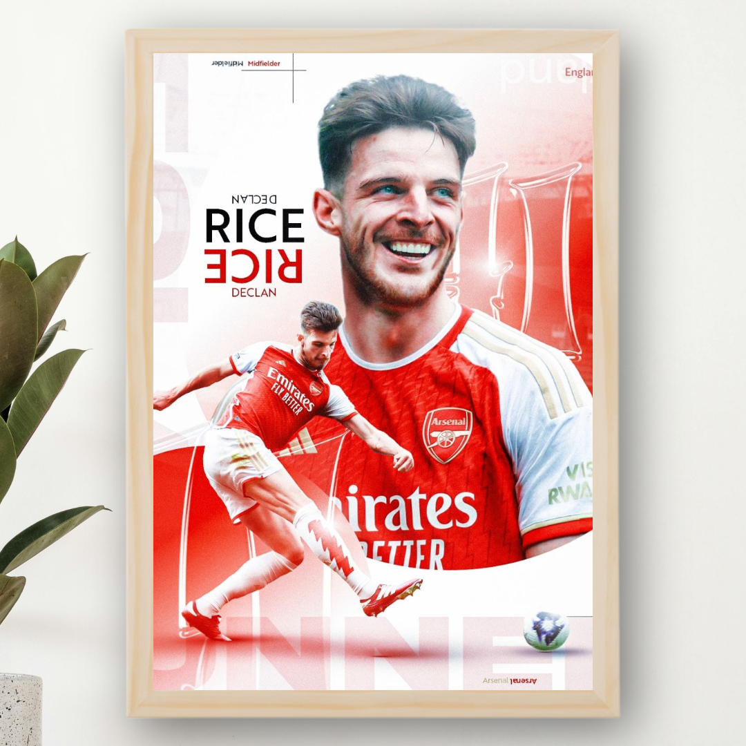 Declan Rice Poster – Modern Room Decor