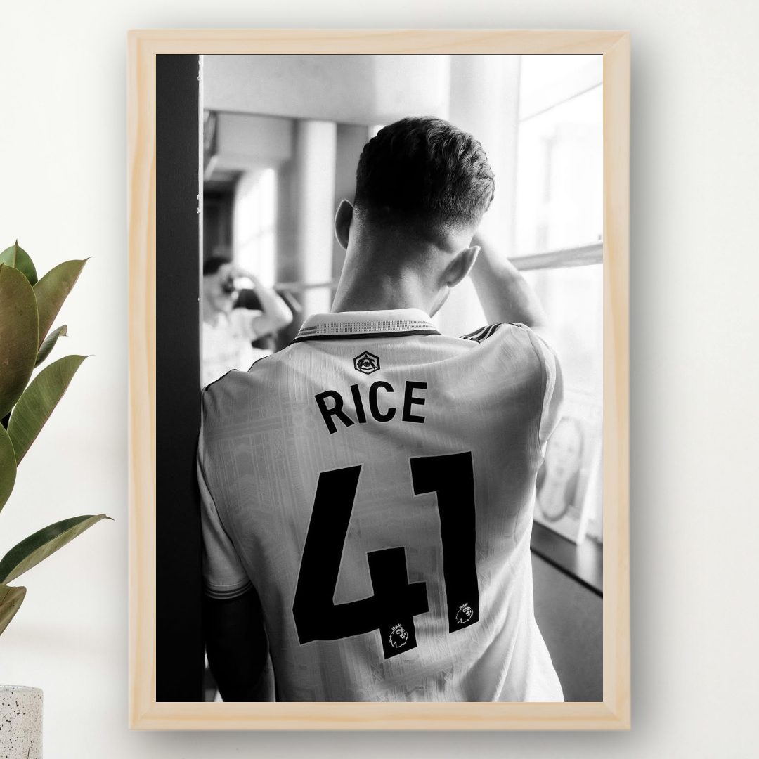 Declan Rice Framed Print – Aesthetic Wall Decor