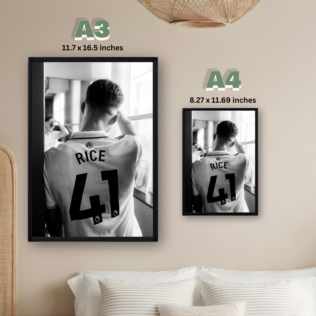 Declan Rice Framed Print – Aesthetic Wall Decor