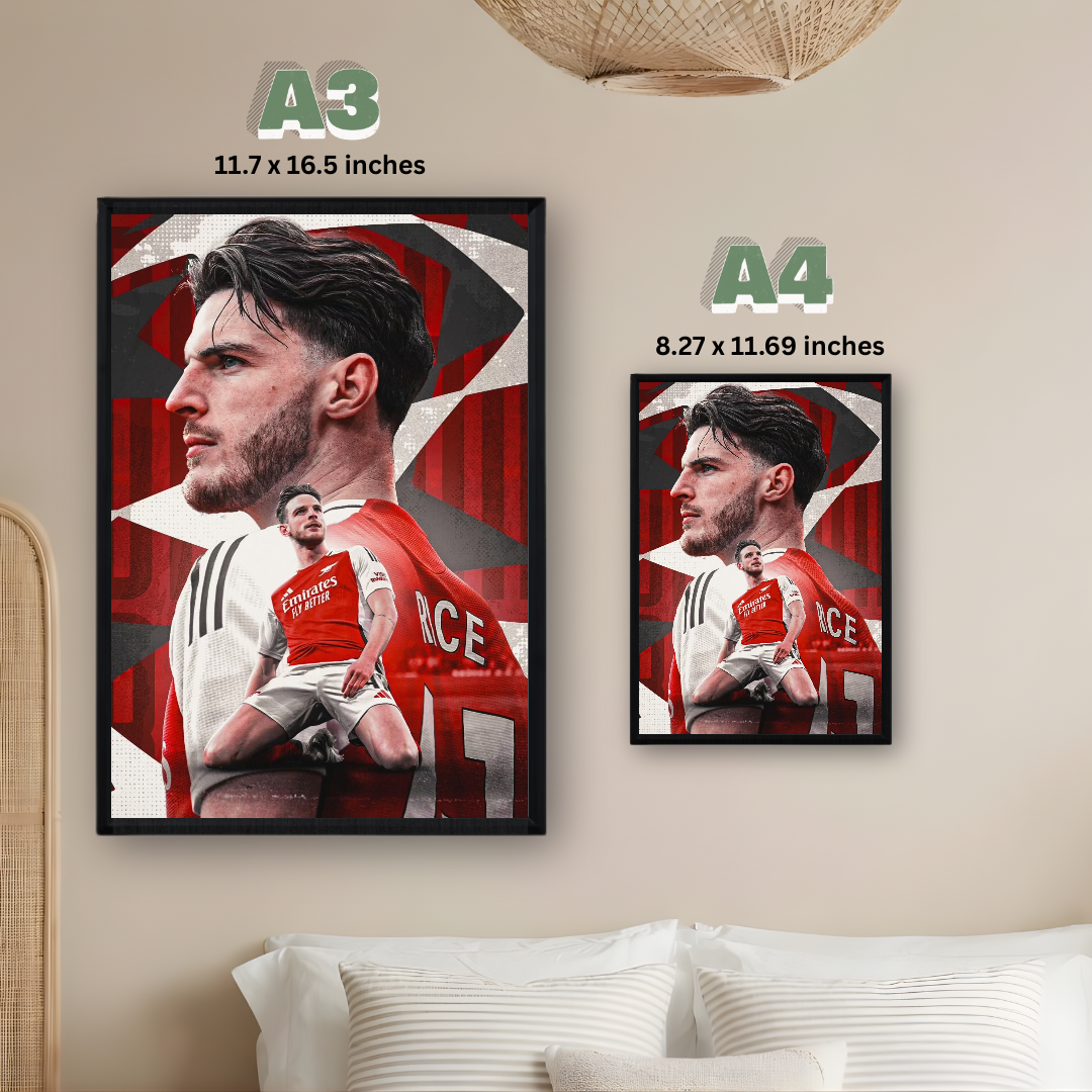 Declan Rice Framed Poster – Premium Wall Art