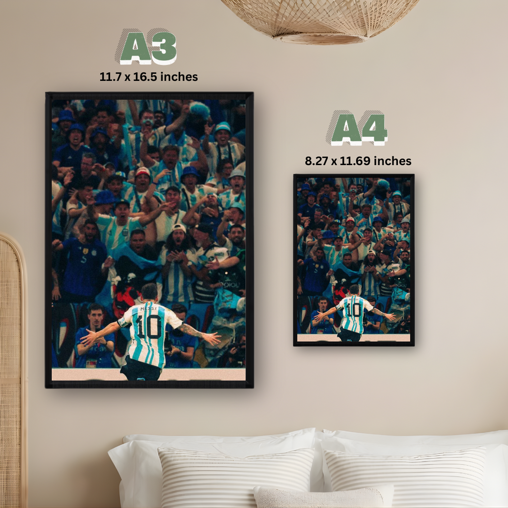 Lionel Messi Framed Poster – Premium Wall Art