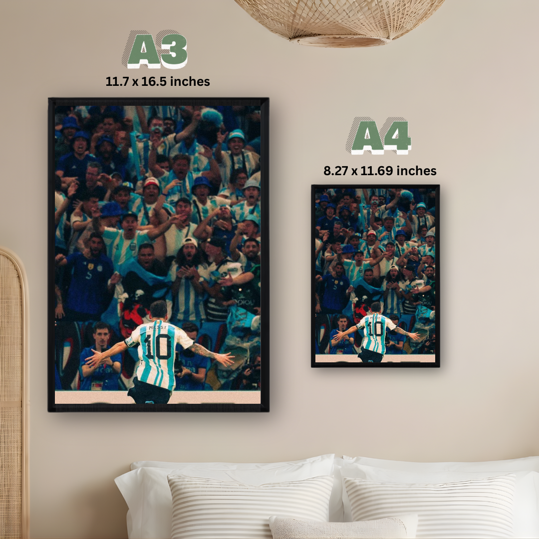Lionel Messi Framed Poster – Premium Wall Art