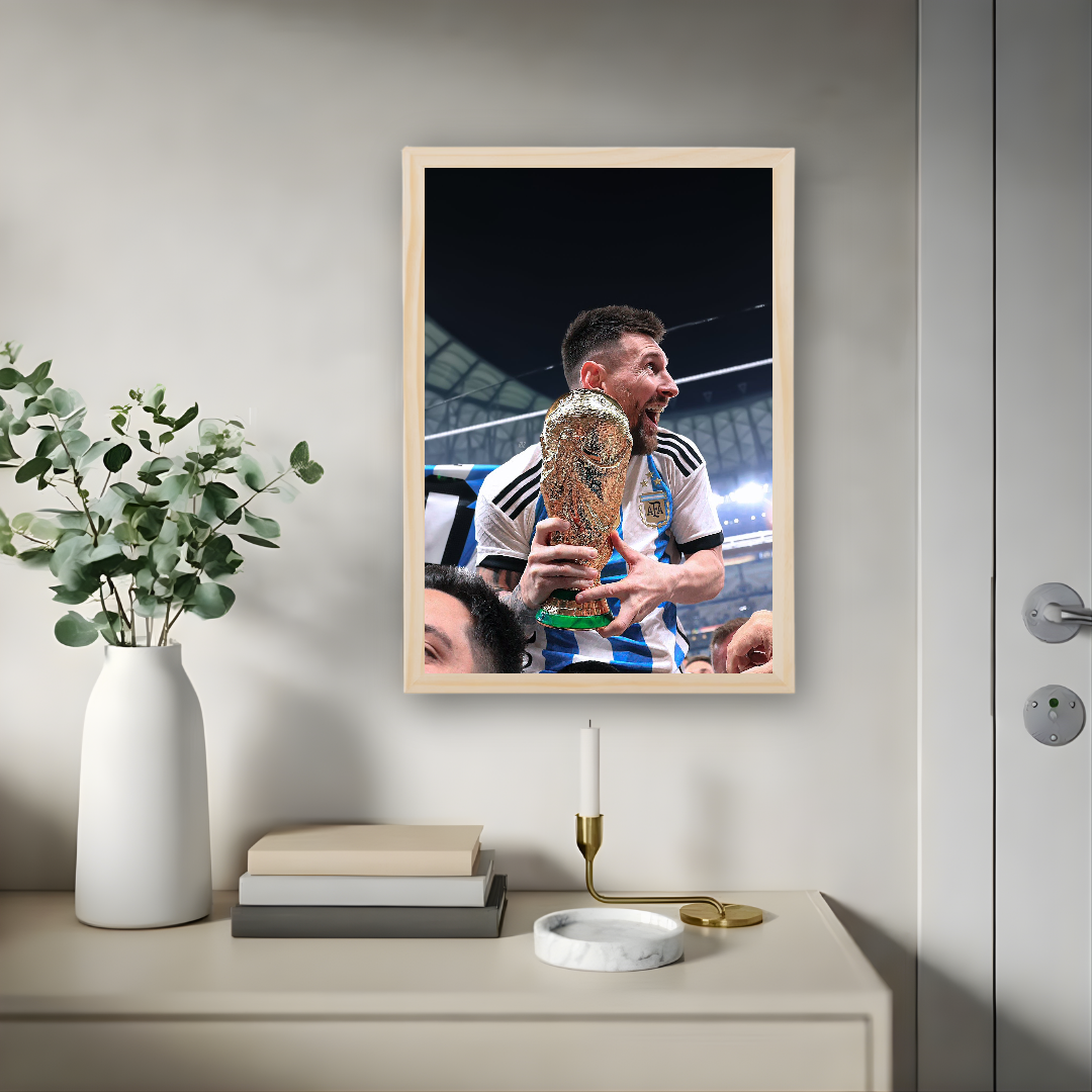 Lionel Messi Framed Poster – Premium Wall Art