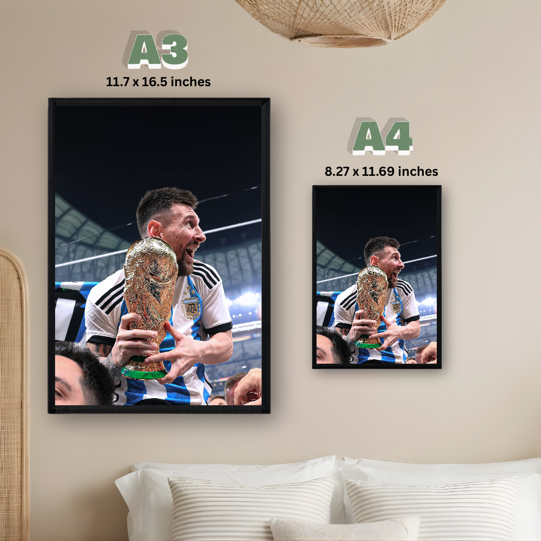 Lionel Messi Framed Poster – Premium Wall Art