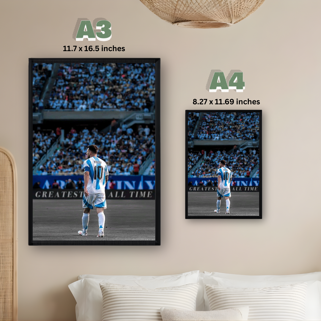 Lionel Messi Framed Poster – Premium Wall Art