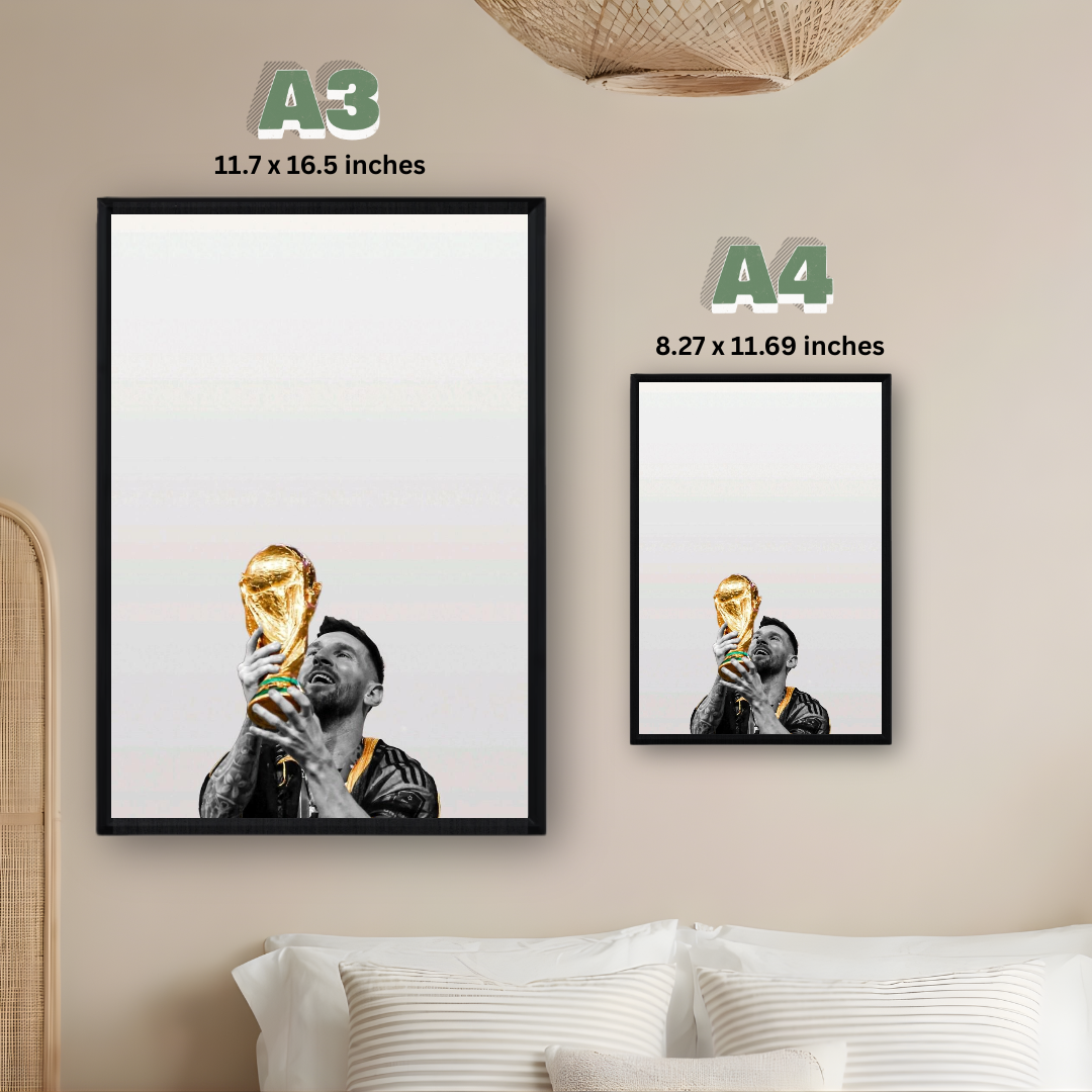 Lionel Messi Framed Poster – Premium Wall Art