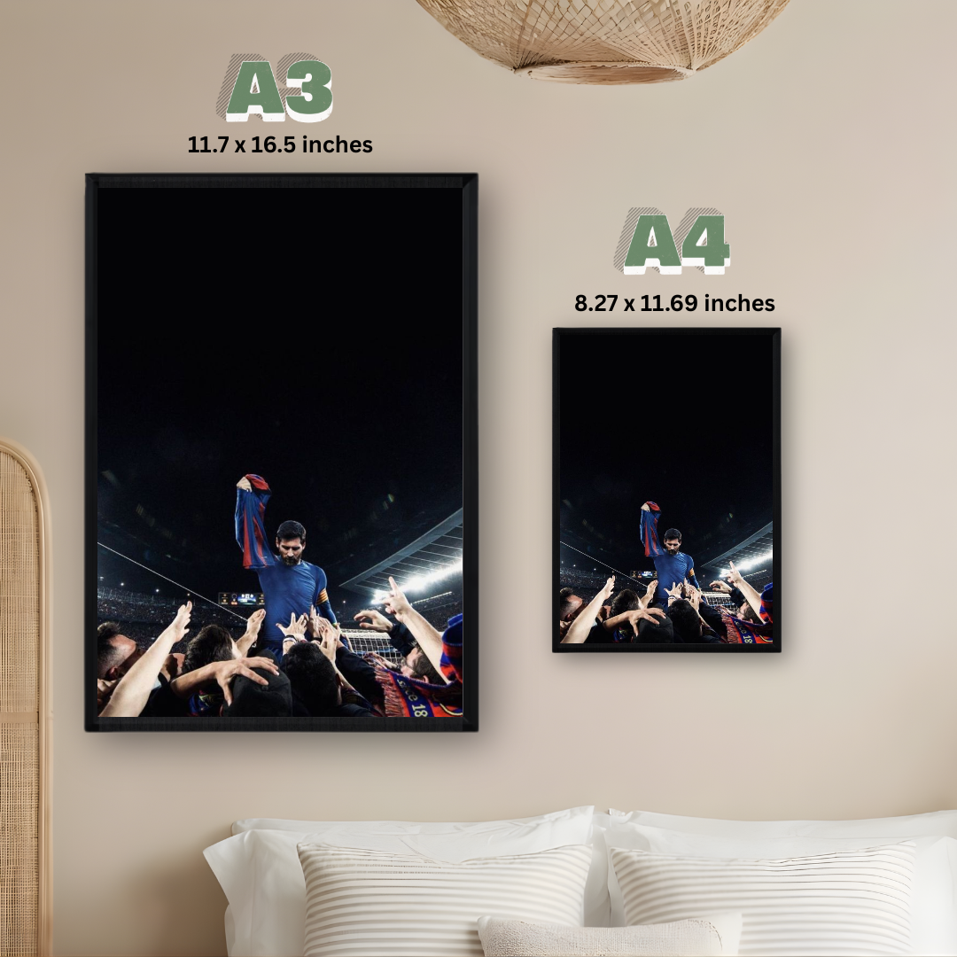 Lionel Messi Framed Print – Aesthetic Wall Decor
