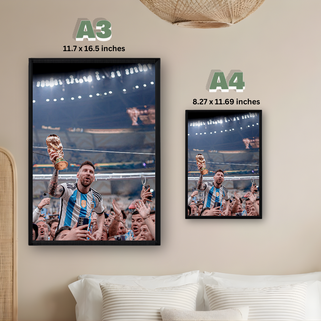 Lionel Messi Framed Print – Aesthetic Wall Decor
