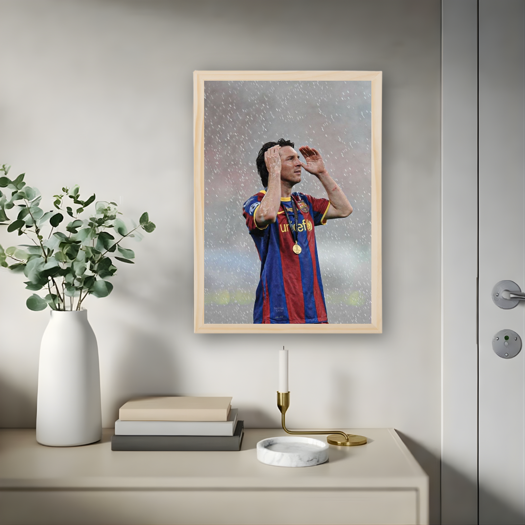 Lionel Messi Framed Print – Aesthetic Wall Decor