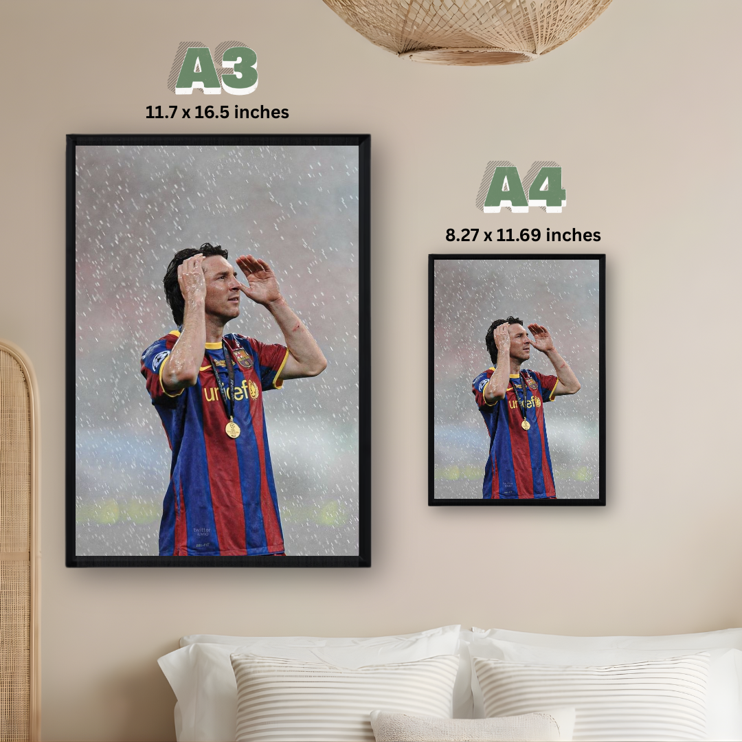 Lionel Messi Framed Print – Aesthetic Wall Decor