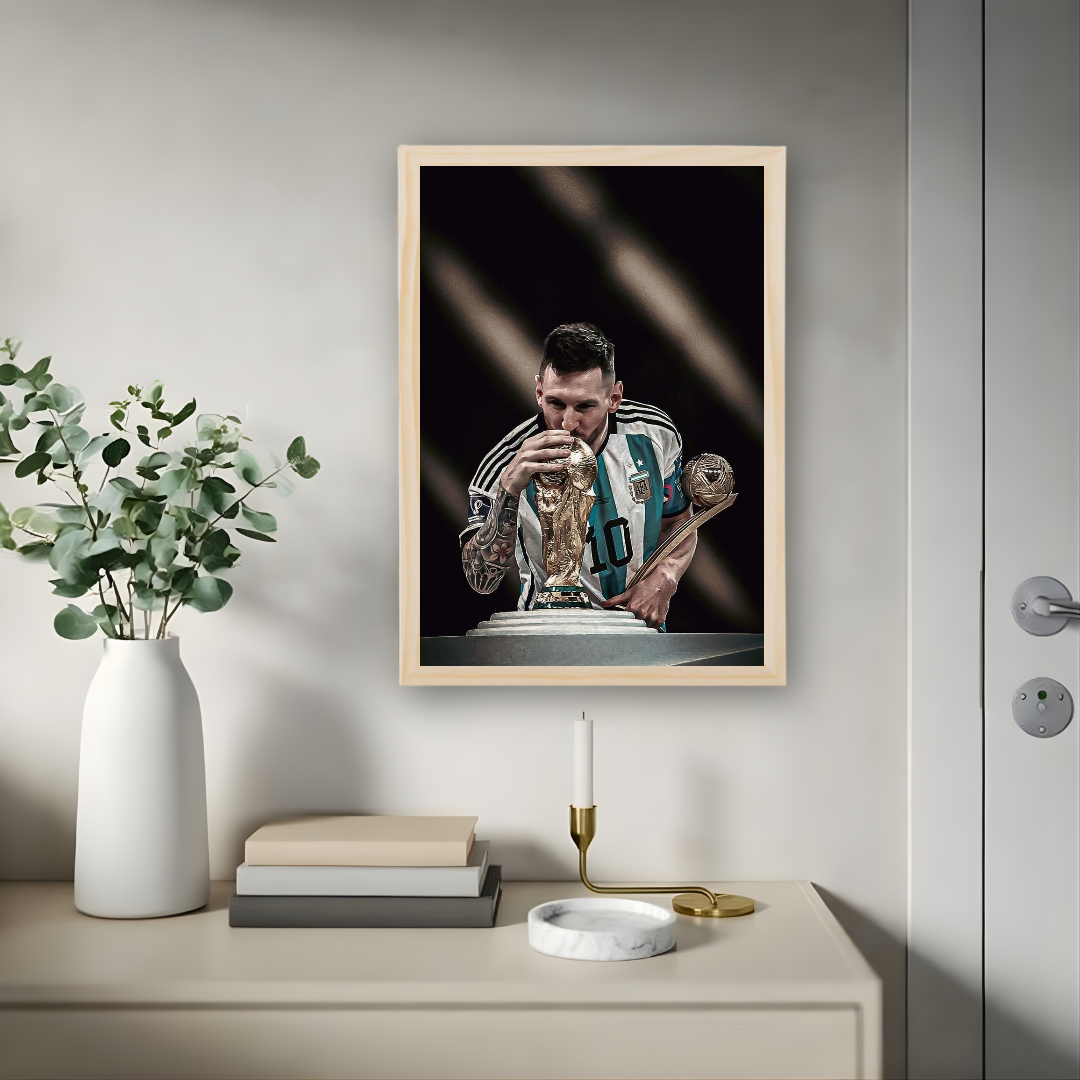 Lionel Messi Framed Print – Aesthetic Wall Decor