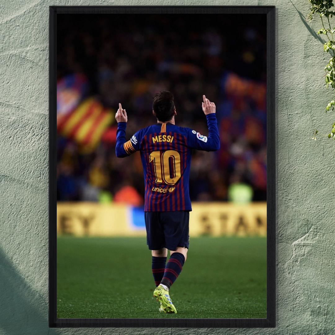 Lionel Messi Framed Poster – Premium Wall Art