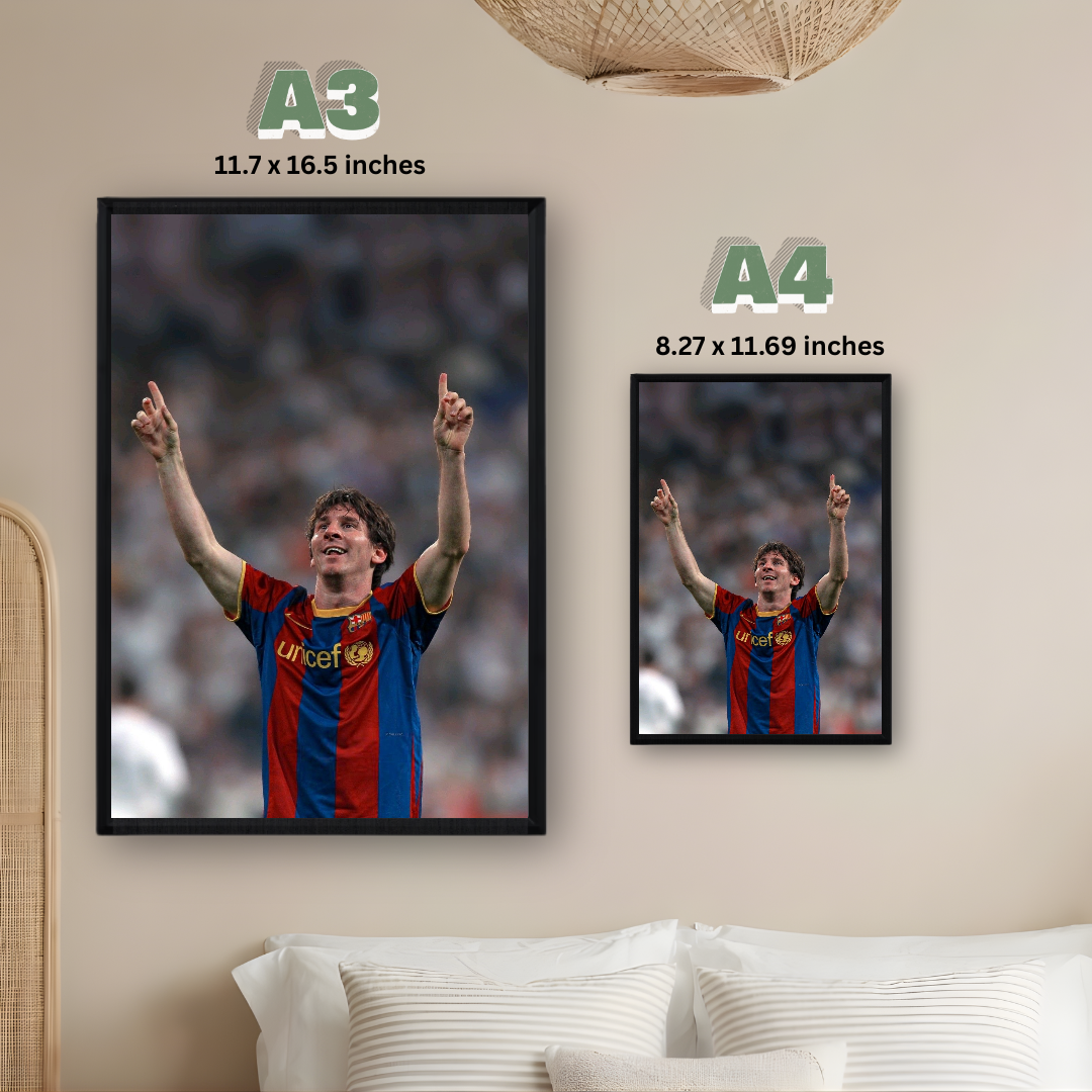 Lionel Messi Framed Print – Aesthetic Wall Decor