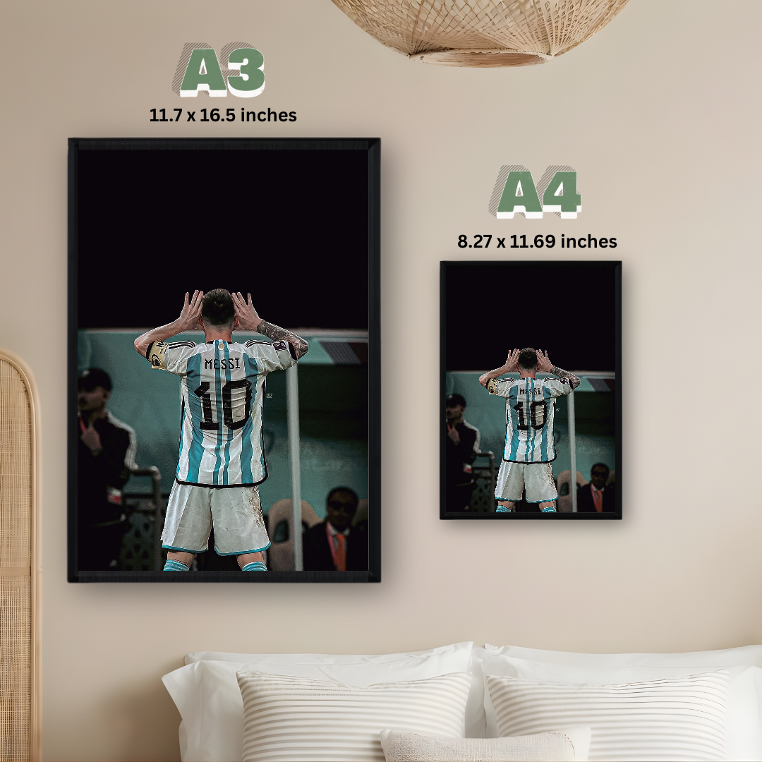 Lionel Messi Framed Print – Aesthetic Wall Decor