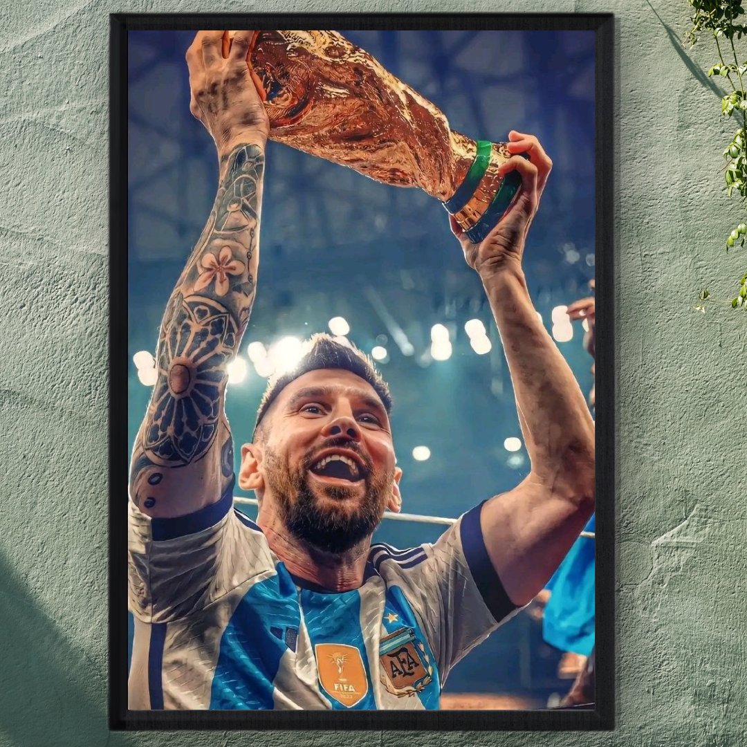 Lionel Messi Framed Poster – Premium Wall Art